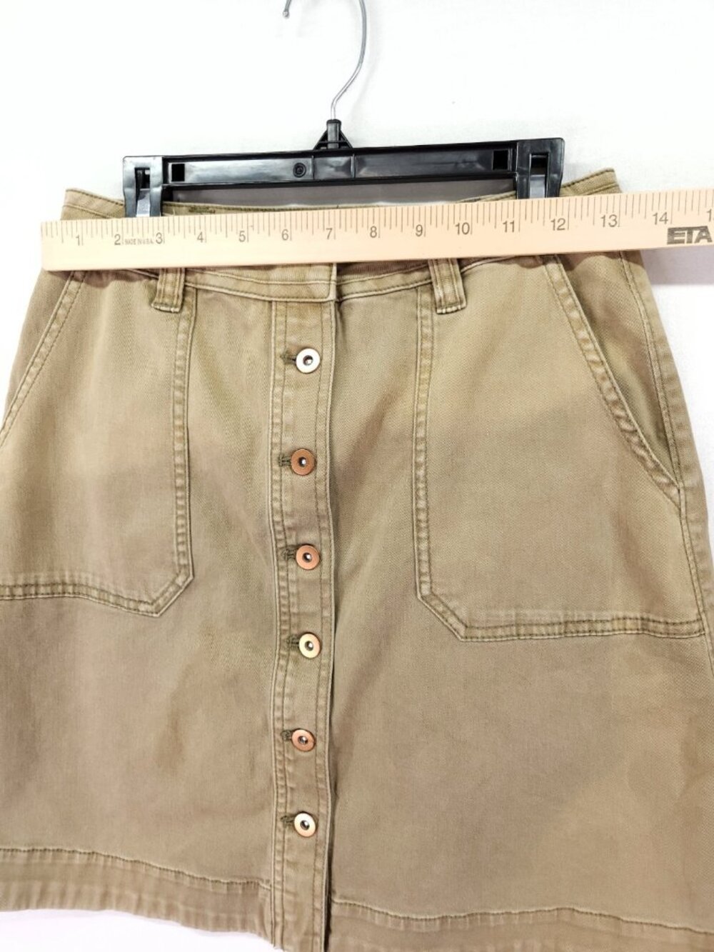 Anthropologie Pilcro and The Letterpress Sun-Faded Utility Skirt Size 0 26x18 - Picture 5 of 11